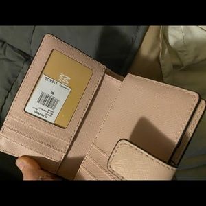 Blush pink wallet